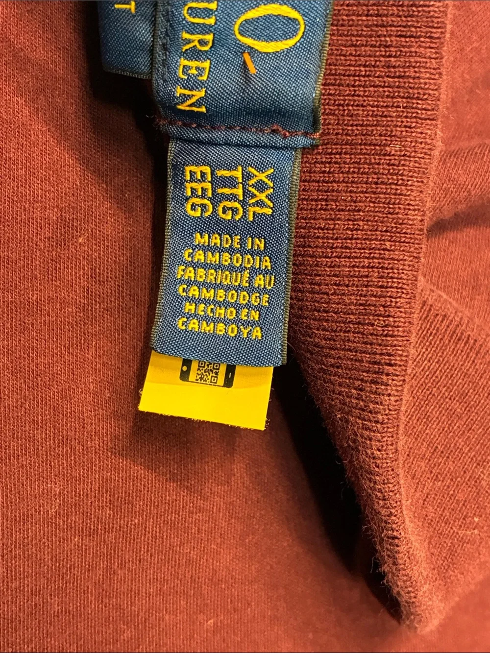 Polo by Ralph Lauren Men's Maroon Polo with Gold Pony